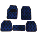 Carpet Car Mat Flat Foot Pad Check Pattern